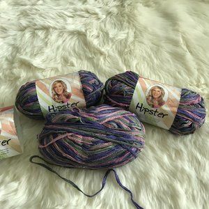 3 skeins Deborah Norville Hipster yarn - New